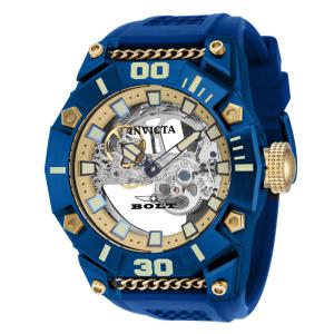 Relógio Masculino Automático Bolt, Invicta 41676, Azul e Dourado