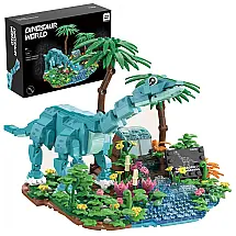 Kit STEM Mundo dos Dinossauros UNCLE BRICK Brachiosaurus com 559 Peças para Montagem de Cenário Pré-histórico