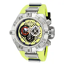 Relgio masculino Subaqua Noma IV Swiss Ronda 5050.E calibre - 50 mm. Ao. Preto. Verde Claro 10976