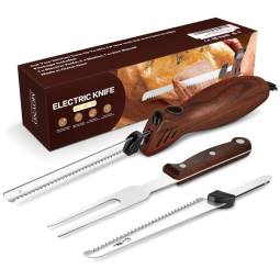 Corte com precisão e agilidade com a Faca Elétrica MOVNO, ideal para carnes, aves e pães. 2 Lâminas de Aço Inox e Empunhadura ergonômica.