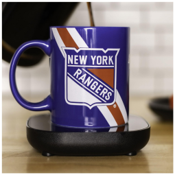 Aquecedor de Caneca, Tema Uncanny York com Desligamento Automático, Inclui Caneca, 16W, Uncanny Brands, Azul