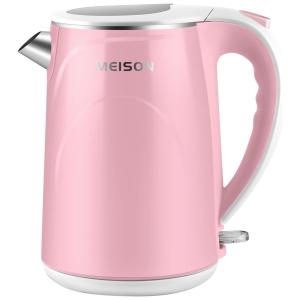 Chaleira Elétrica 1.5L, Aço Inoxidável, com Desligamento Automático, 1200W, 110v, MEISON SYK 001, Rosa