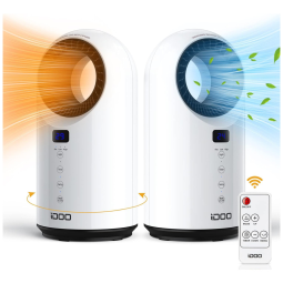 Aquecedor Elétrico com Controle Remoto e Silencioso, 1500W, 110v, IDOO I C 011, Branco