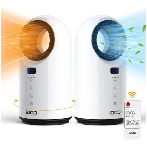 Aquecedor Elétrico com Controle Remoto e Silencioso, 1500W, 110v, IDOO I C 011, Branco