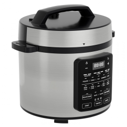 Panela de Pressão Elétrica OLIXIS 6 litros em Aço Inoxidável Multiprocessador Elétrico 12 em 1 para Arroz, Cozimento a Vapor