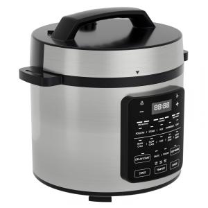 Panela de Pressão Elétrica OLIXIS 6 litros em Aço Inoxidável Multiprocessador Elétrico 12 em 1 para Arroz, Cozimento a Vapor