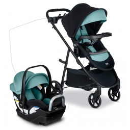 Carrinho de Bebê e Assento de Carro Britax Willow Brook S com Base Alpine e Tecnologia ClickTight - Segurança e Conforto em Viagens