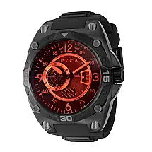Relógio Masculino Automático Aviator, Invicta 40286, Preto e Vermelho