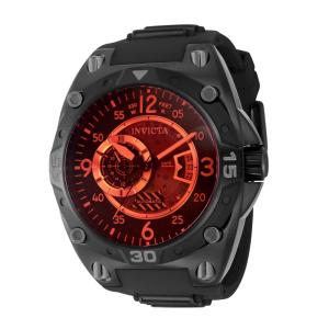 Relógio Masculino Automático Aviator, Invicta 40286, Preto e Vermelho