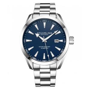 Relógio Stuhrling M18286 - Resistente à água 100 metros, Pulseira de Aço, Movimento Quartz
