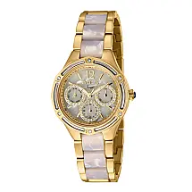 Relgio Angel Feminino - 35mm. Ouro. Branco 40386