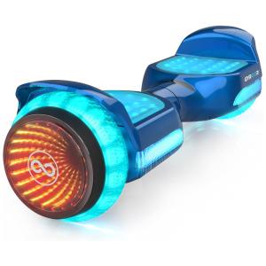 Hoverboard Elétrico com Alto Falante Musical Bluetooth e Luzes LED, Gyroor G11, Azul