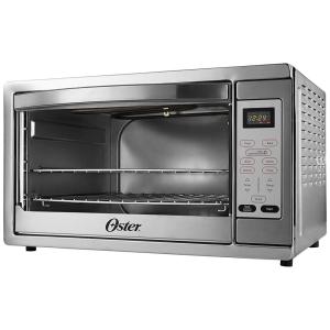 Forno Convecção Extra Large Digital Countertop Convection Oven, 1500W, OSTER TSSTTVDGXL SHP, Prateado