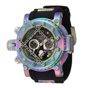 Relgio masculino profissional 54 mm. Preto. Iridescente 38586