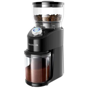 SHARDOR Moedor de Café e Grãos Elétrico Profissional 350g, Aço Inoxidável, 110V, Preto
