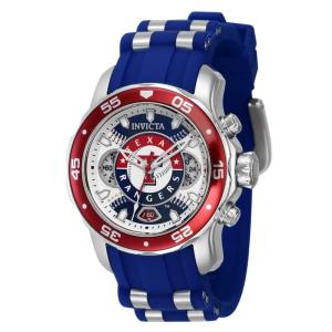 Relgio unissex MLB Texas Rangers - 38 mm. Ao. Azul 42886