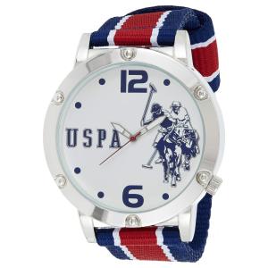 Relógio An Maclino Homem Qartzo Analógico Nylon, U.S. POLO ASSN. USC57003, Prateado