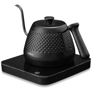 Chaleira Elétrica 600mL com Controle de Temperatura e Base Programável, 110v, COQAZA, Preto