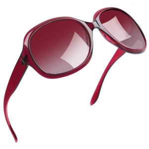 Óculos de Sol Feminino com Proteção UV, Joopin B18, Rosa Transparente
