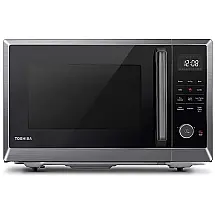 Micro Ondas de Bancada 8 em 1 em Aço Inoxidável 28L, 110V 1000W, TOSHIBA ML2EC10SABS, Preto