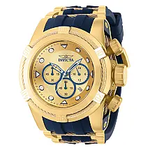 Relgio masculino Bolt Zeus - 53 mm. Ouro. Azul 37196
