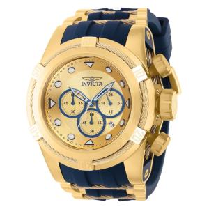 Relgio masculino Bolt Zeus - 53 mm. Ouro. Azul 37196