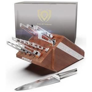 DALSTRONG Conjunto de Facas em Aço Inoxidável com Bloco de Bancada, 18 Peças, Prata