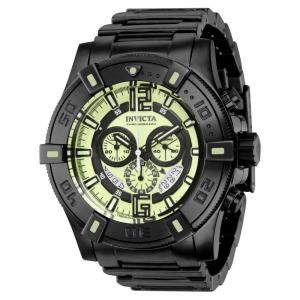 Relógio Masculino de Quartzo Luminary, Invicta 38196, Preto e Verde