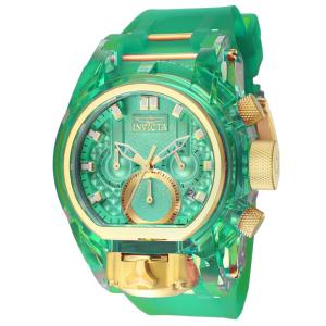 Relógio Masculino Anatômico, Invicta 40296, Azul Turquesa e Dourado