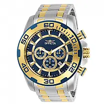 Relgio masculino Pro SCUBA - 50 mm. Ao. Ouro 26296