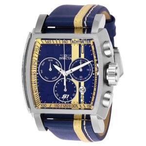 Relgio masculino S1 Rally Race Team com Calibre Swiss Ronda Z60 - 48mm, na cor azul e marfim - Invicta.