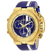 Relgio masculino S1 Rally Race Team Swiss Ronda Z60 - Azul e Branco 28396, Invicta.