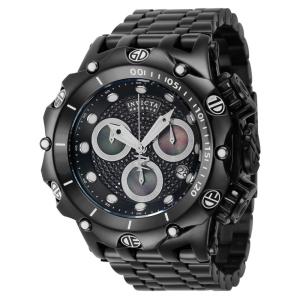 Relógio masculino Invicta Reserve Venom 0,7 quilates com diamante e mostrador madrepérola , preto 39396