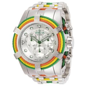 Relgio masculino Bolt Swiss Ronda Z60 calibre - 53 mm. Ao. Vermelho. Amarelo. Verde 27496