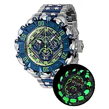Reserva Hyperbeast Glow In The Dark Swiss Ronda 5050.C Calibre Relgio Masculino - 56mm. Ao. Azul escuro. Verde 38496