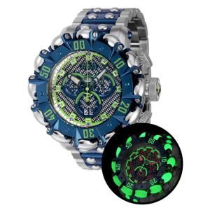 Reserva Hyperbeast Glow In The Dark Swiss Ronda 5050.C Calibre Relgio Masculino - 56mm. Ao. Azul escuro. Verde 38496