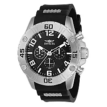 Relgio masculino profissional - 48 mm. Ao. Preto 22696