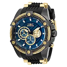 Relgio Masculino Bolt - 52mm. Preto. Ouro ZG-32696