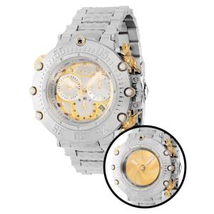 Relógio Feminino Subaqua 0,04 quilates com Obturador de Diamante e Mostrador Madrepérola, Invicta 37696, Prata