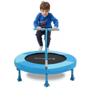 Trampolim Infantil SkyBound Kids de 36 polegadas com alça para uso interno Ideal para diversão e atividade física das crianças.