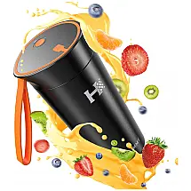 Liquidificador Portátil em Aço Inoxidável e USB, 60W, 110v, HAIMMY HM BD001, Preto