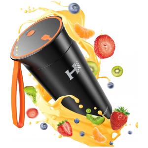 Liquidificador Portátil em Aço Inoxidável e USB, 60W, 110v, HAIMMY HM BD001, Preto