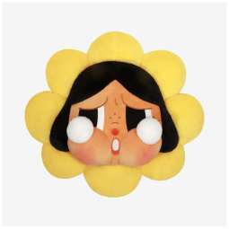 Almofada Amarela da Série CRYBABY Sad Club da Pop Mart