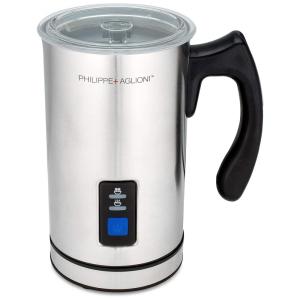 Espumador Elétrico Automático 250 mL, Aço Inoxidável, 110v, MATCHADNA Milk Frother, Prateado