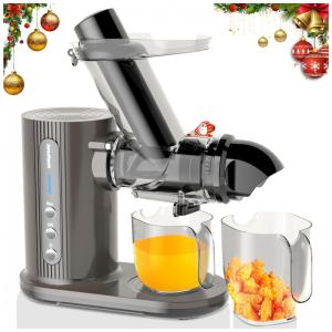 Espremedor de Frutas com Função Reversa, Fácil de Limpar e Escova, 150W, Iwodtech, Cinza