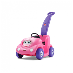 Carrinho de Passeio Infantil com Cinto de Segurança e Buzina, Feito de Plástico Durável, Suporta até 22,7 kg, Para Crianças de 1