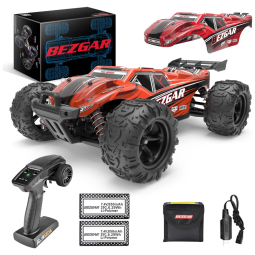 Carrinho de Controle Remoto BEZGAR HM181 Escala 118 até 35 KM, H, Vermelho