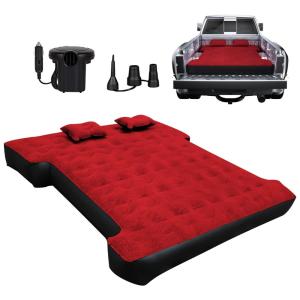 Colchão Inflável Casal com Bomba Embutida, Para até 300KG, Umbrauto, Vermelho