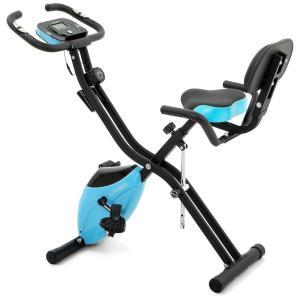 Bicicleta Ergométrica com 10 Velocidades e 2 Posições, LANOS XBBlue, Azul
