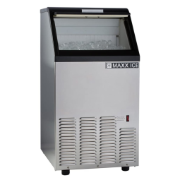 Máquina de Gelo Profissional de Bancada Produz 34 kg em 24H, Aço Inoxidável, 115V, Maxx Ice MIM75, Prata